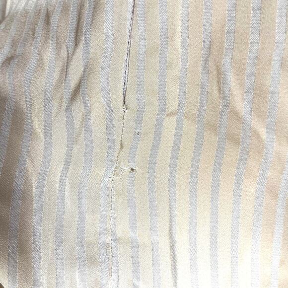 NBD Davis Gown Nude Maxi Dress Ruched Side Slit Subtle‎ Stripe Sz M - Picture 11 of 12